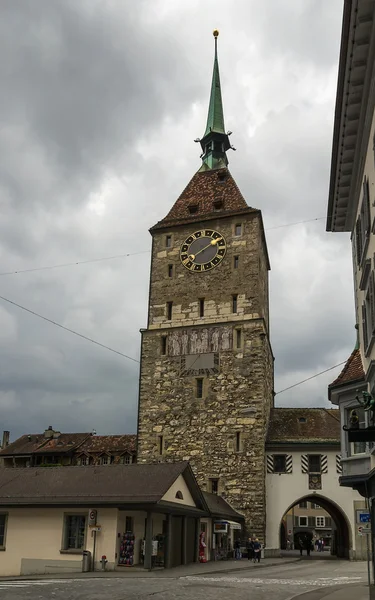 Torre de la puerta, Aarau, Suiza —  Fotos de Stock