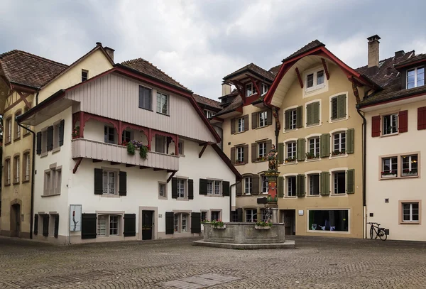 Torget i aarau, switzerland — Stockfoto