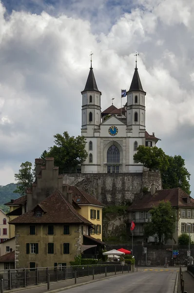 Aarburg kyrka — Stockfoto