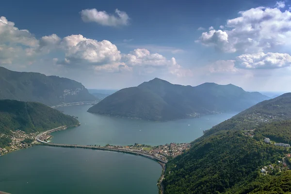 Lake Lugano, Switzerland — Stock Photo, Image