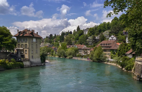 Aare river, Bern — Stockfoto