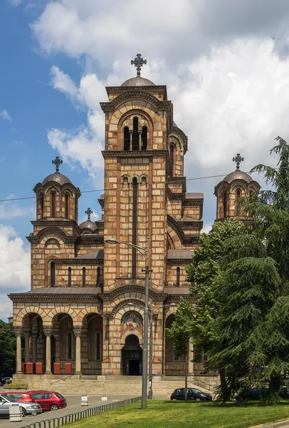 San Marcoplein kerk, Belgrado — Stockfoto