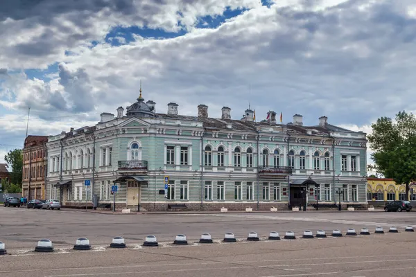 Plac Uspenskaya Centrum Miasta Uglich Rosja — Zdjęcie stockowe