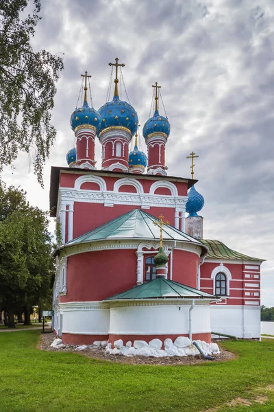 Церковь Димитрия Крови Берегу Волги Углич Россия — стоковое фото