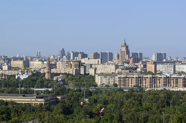 Vue de Moscou depuis les collines de Sparrow, Russie — Photo