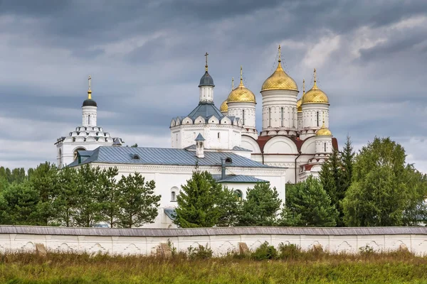 ロシア湖からのトリニティ ボルディン修道院の眺め — ストック写真