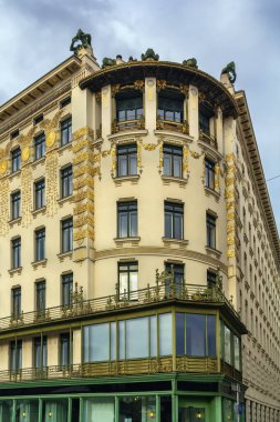Otto Wagner, Viyana, Avusturya tarafından inşa edilmiş Art Nouveau stilinde bir bina