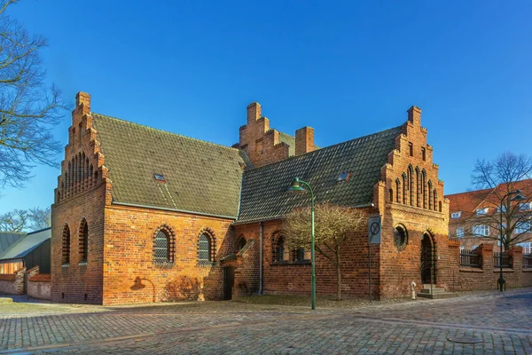 Casa Histórica Roskilde Perto Cathedral Dinamarca — Fotografia de Stock