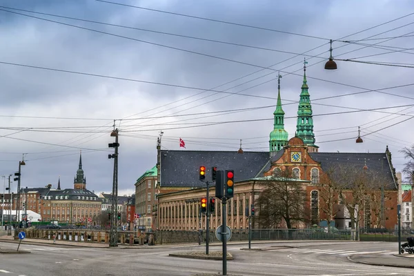 Church Holmen Church Central Copenhagen Denmark Street Called Holmens Kanal — Stock Photo, Image