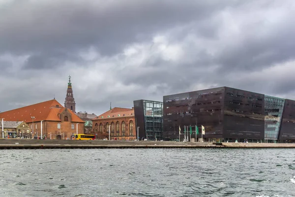 Huizen Aan Kade Van Kanaal Kopenhagen Denemarken — Stockfoto