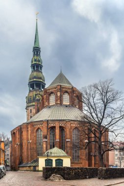 Riga, Letonya Lutheran Kilisesi St. Peter Kilisesi olduğunu