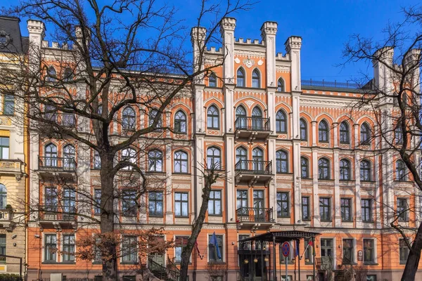 Vackra Hus Elizabetesgatan Riga Lettland — Stockfoto