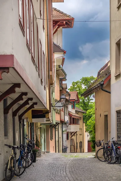 Calle Con Casas Históricas Casco Antiguo Aarau Suiza — Foto de Stock