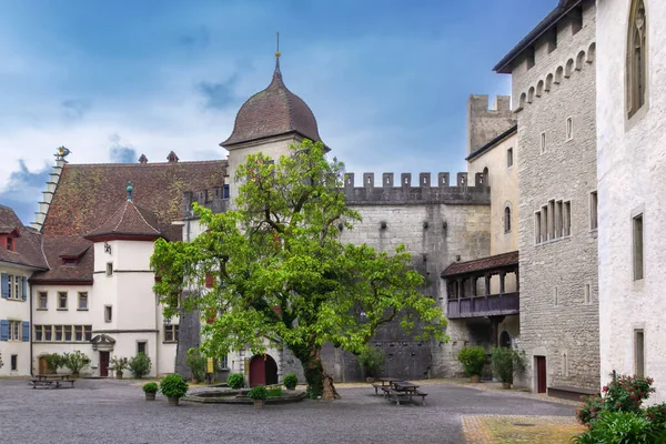 Bastión Oriental Castillo Lenzburg Fue Construido 1646 Suiza —  Fotos de Stock