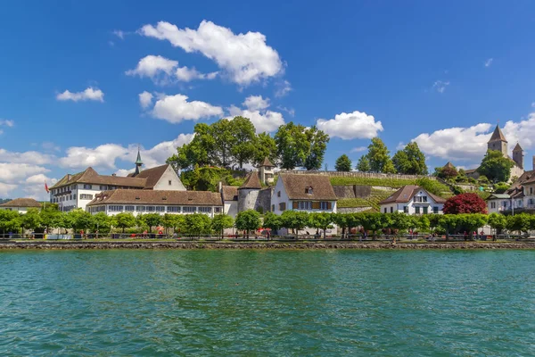 Blick Auf Rapperswil Vom Zürichsee Schweiz — Stockfoto