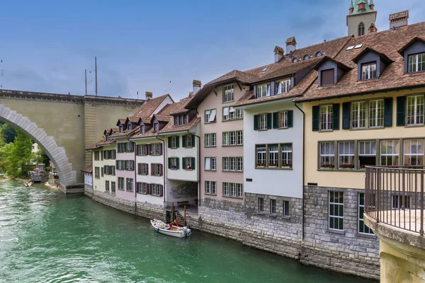 Sviçre Bern Deki Aare Nehri Manzarası — Stok fotoğraf