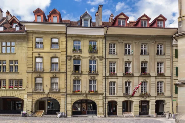 Gata Med Historiska Hus Bern Centrum Schweiz — Stockfoto