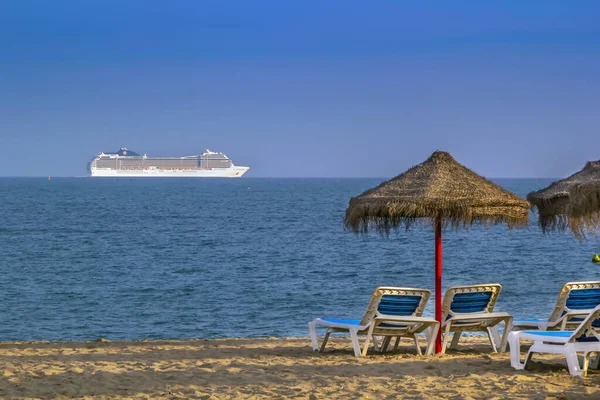 View Sea Ship Lounge Torremolinos Spain — Stock fotografie
