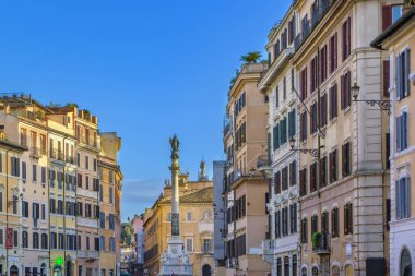 İspanya Meydanı Roma, İtalya 'da Lekesiz Gebelik Sütunu ile