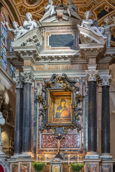 Icona Della Madonna Del Popolo Nella Chiesa Santa Maria Del — Foto Stock