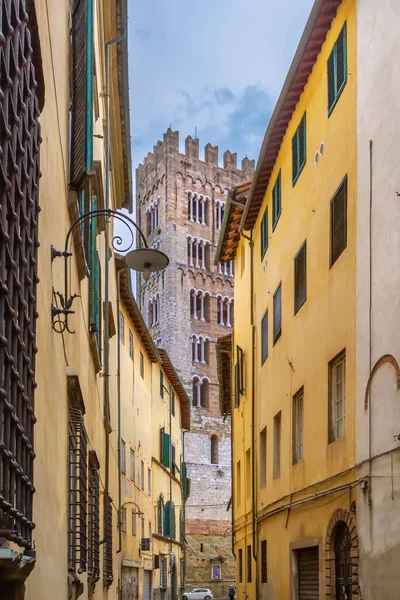 Strasse Historischen Zentrum Von Lucca Italien — Stockfoto