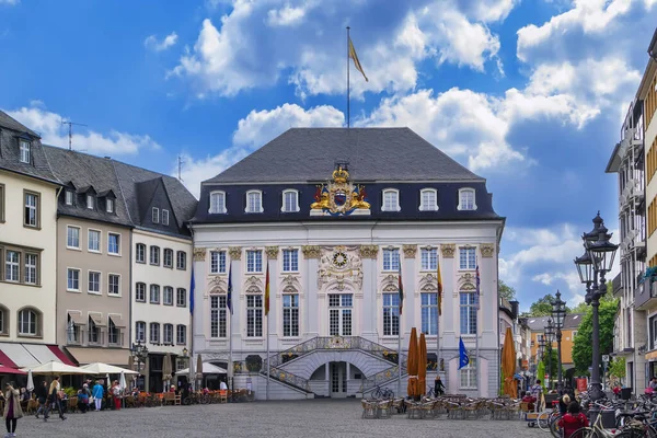 Veduta Del Vecchio Municipio Bonn Dalla Piazza Del Mercato Germania — Foto Stock