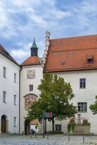 Puerta Torre Del Castillo Straubing Alemania —  Fotos de Stock