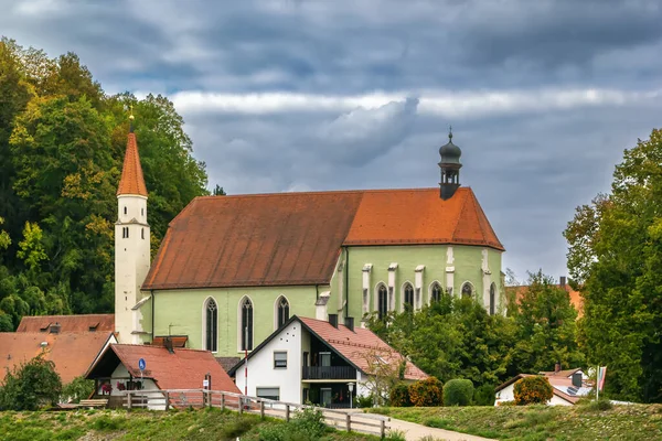 Franciscan Klosterkyrka Byggdes Mellan 1461 Och 1506 Kelheim Tyskland — Stockfoto