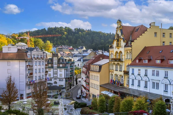 Utsikt Över Karlovy Vary Centrum Tjeckien — Stockfoto