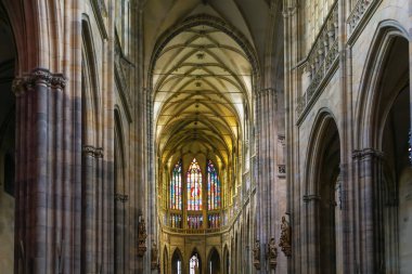 İç St. Vitus Katedrali, Prague, Çek Cumhuriyeti.