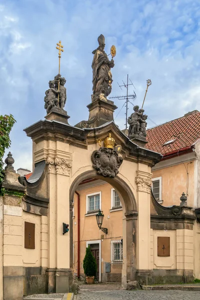 Portão Mosteiro Strahov Praga — Fotografia de Stock