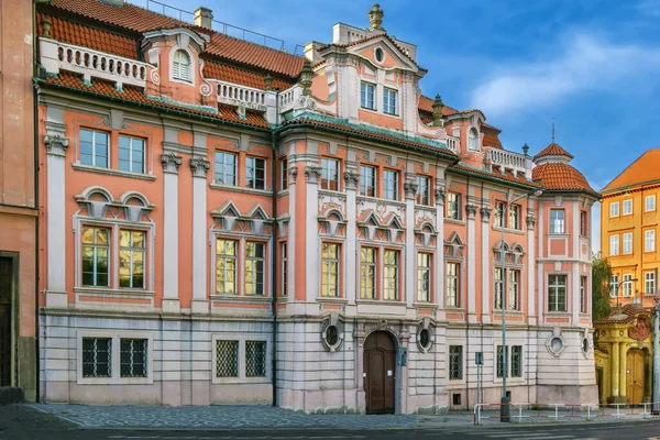 Casa Fausto Está Construyendo Estilo Renacentista Con Cambios Barrocos Praga — Foto de Stock