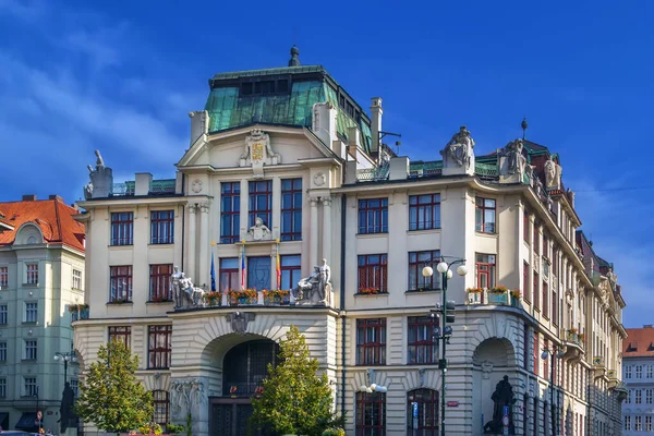 Bau Des Neuen Rathauses Prag Tschechische Republik — Stockfoto