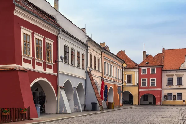 Historische Häuser Auf Dem Hauptplatz Kadan Tschechische Republik — Stockfoto