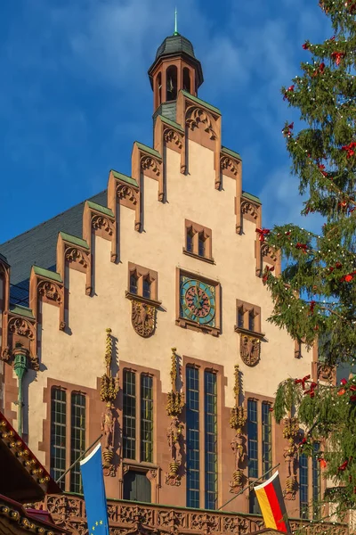 Ayuntamiento Plaza Romerberg Frankfurt Alemania — Foto de Stock