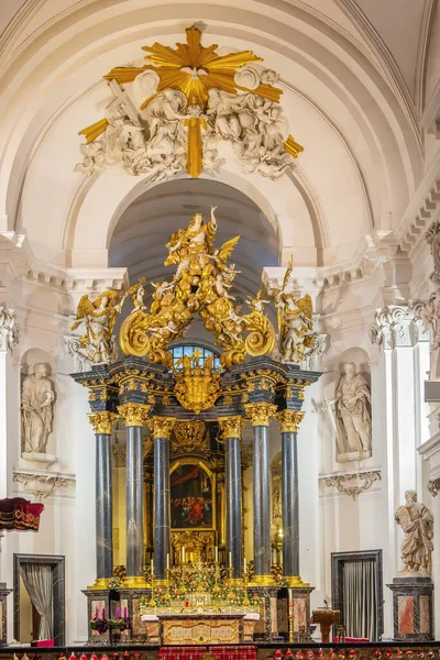 Interier Com Altar Catedral Fulda Alemanha — Fotografia de Stock
