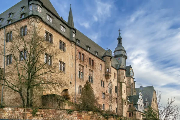 德国马尔堡城堡建于11世纪 是一座堡垒 — 图库照片
