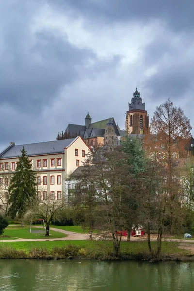 Vista Del Centro Storico Wetzlar Con Cattedrale Germania — Foto Stock