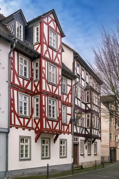 Rue Historique Avec Maisons Colombages Wetzlar Allemagne — Photo