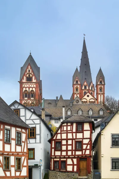 Straat Limburg Met Uitzicht Kathedraal Duitsland — Stockfoto