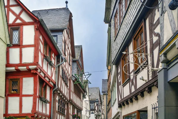 Straat Met Vakwerkhuizen Limburg Oude Stad Duitsland — Stockfoto