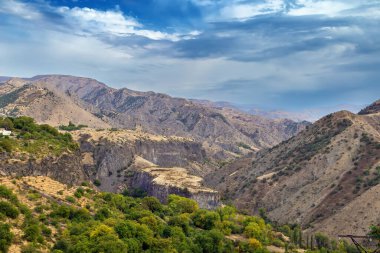 Landscape with mountains near Garni, Armenia clipart