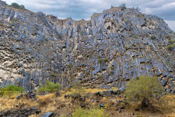 Basalt Kolumner Garni Gorge Vanligen Kallad Symfoni Stenar Armenien Stockbild