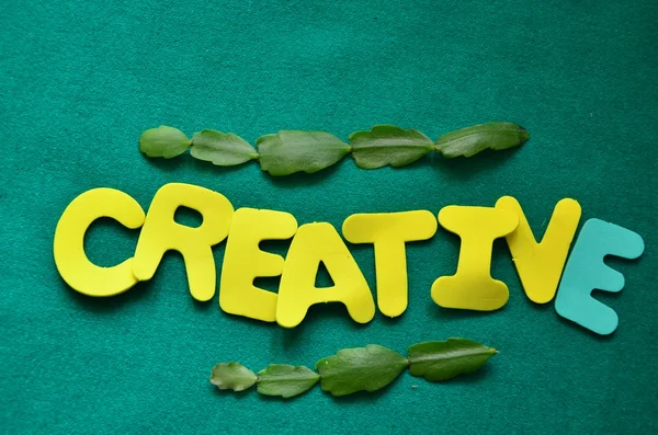 Słowo kreatywny — Zdjęcie stockowe