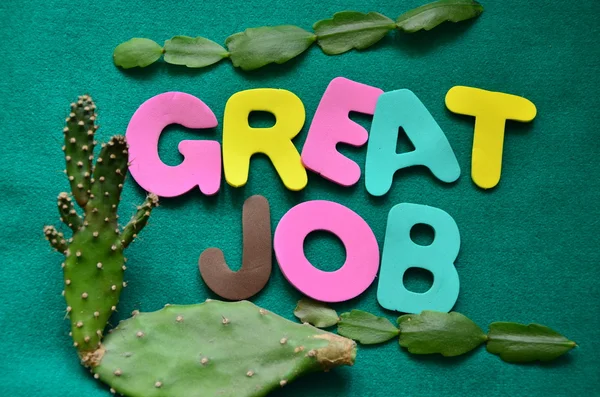 Word great job — Stock Photo, Image