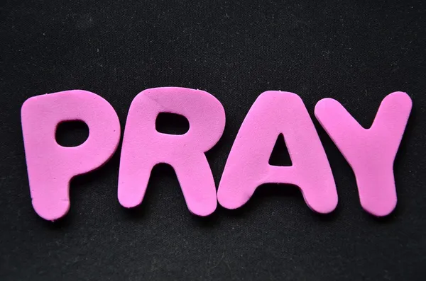 Word pray — Stock Photo, Image
