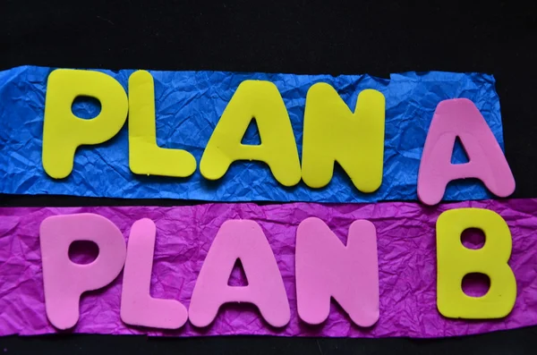 Plan a, plan b —  Fotos de Stock