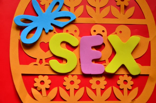 Слово секс — стокове фото
