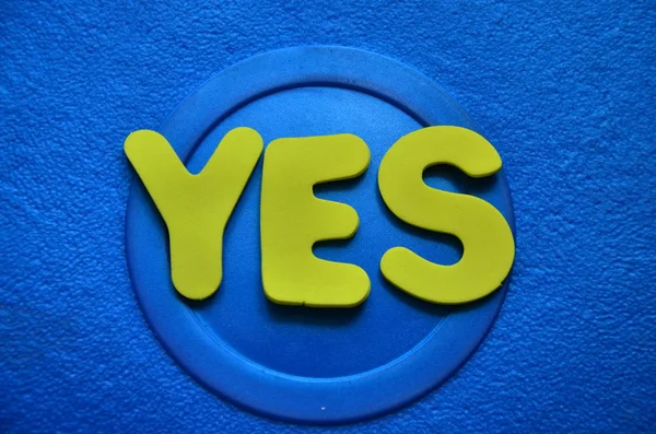 Word yes — Stock Photo, Image