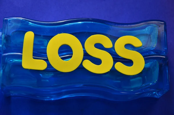 Word loss,profit — Stock Photo, Image